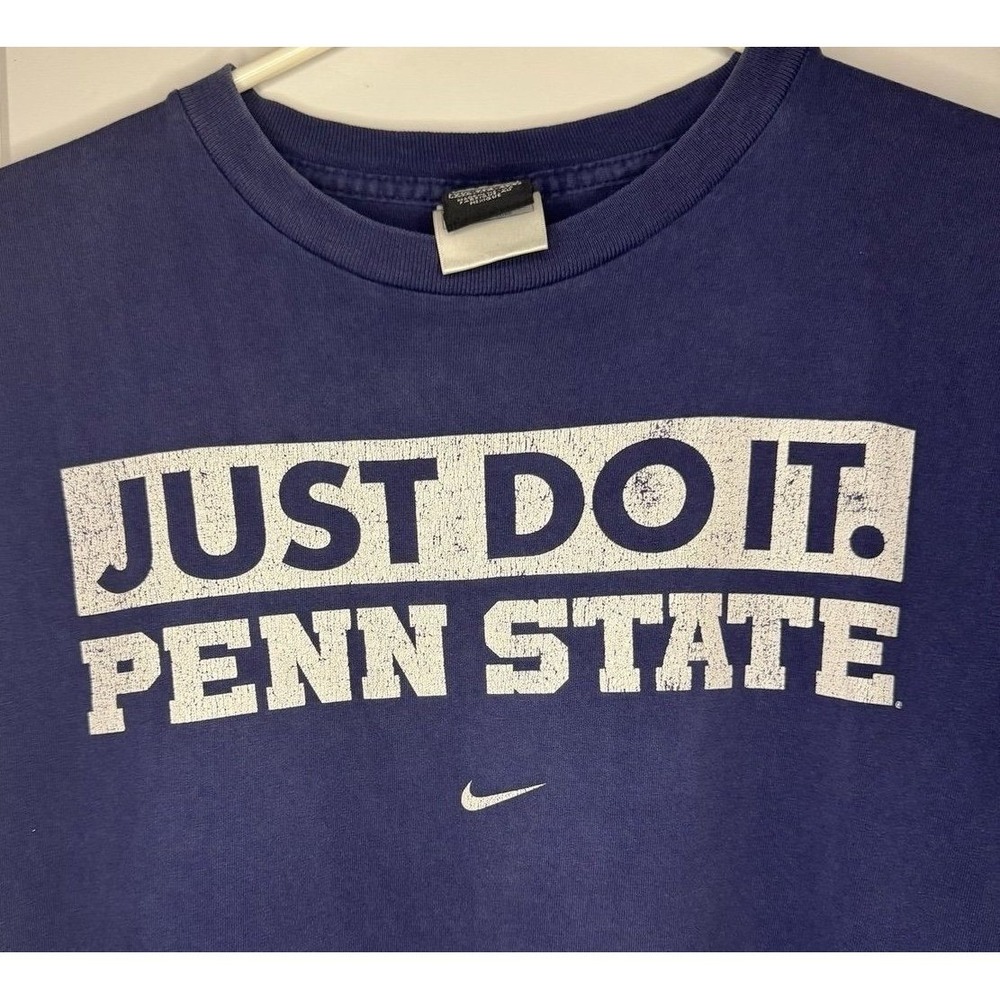 Vintage‎ Y2k Nike Center Swoosh Penn State Just Do It Sleeveless Muscle T-Shirt